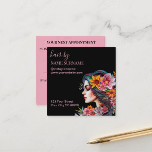 Hair Salon Appointment Business Card