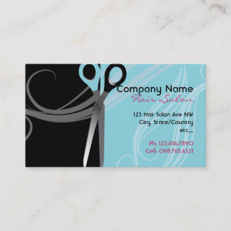 Hair salon appointment business cards