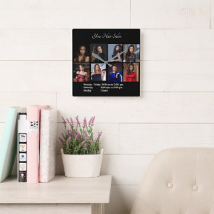 Hair Salon & Beauty Shop Square Wall Clock