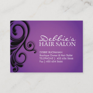 HAIR SALON BUSINESS & APPOINTMENT CARD
