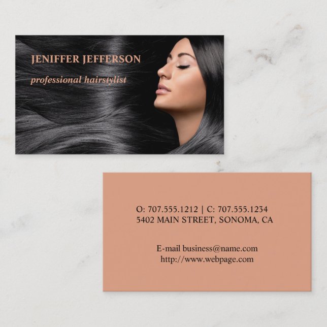 Hair Salon Business Card (Front/Back)