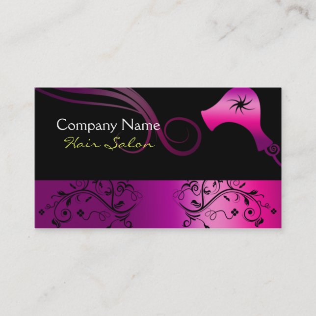 Hair Salon business card (Front)