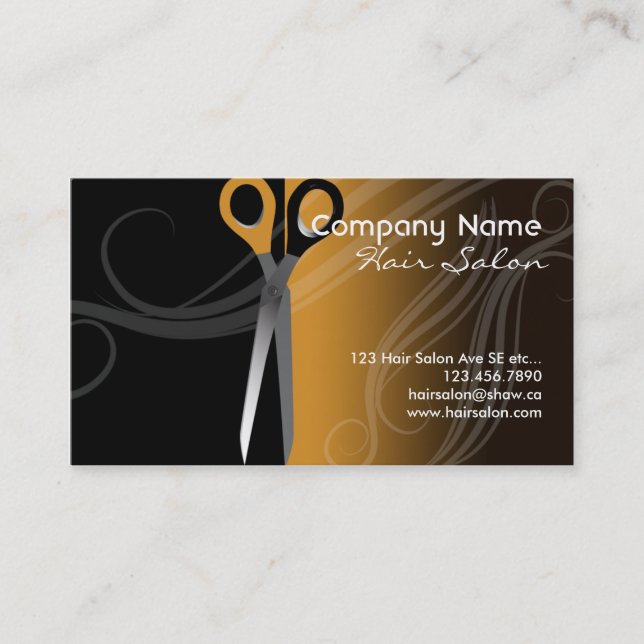Hair salon business card (Front)