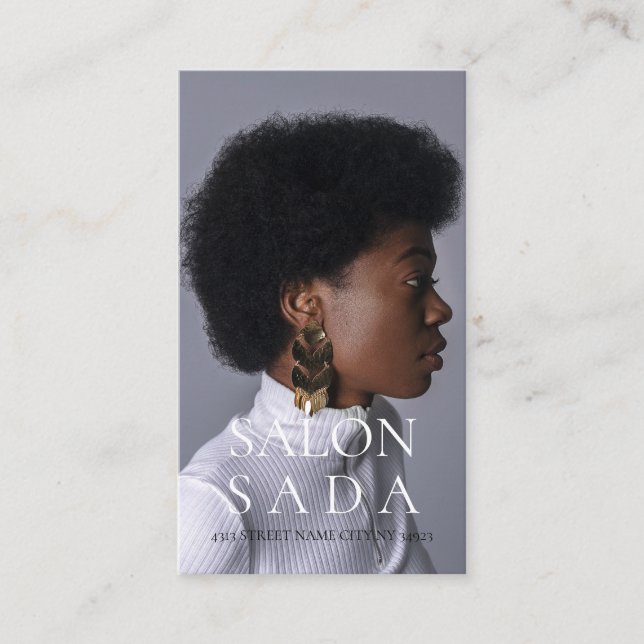 Hair Salon Business Card (Front)