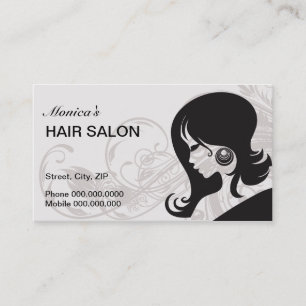 Hair Salon Business Card - choose your colour