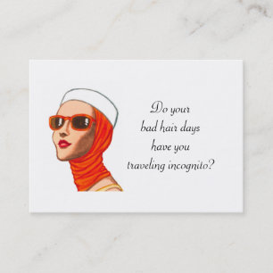 Hair Salon Business Card Chubby Size