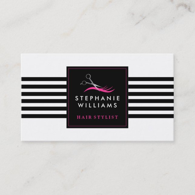 Hair Salon Business Card Template (Front)