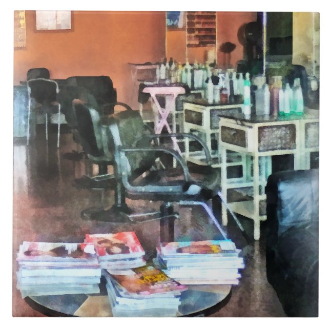 Hair Salon Ceramic Tile (Front)