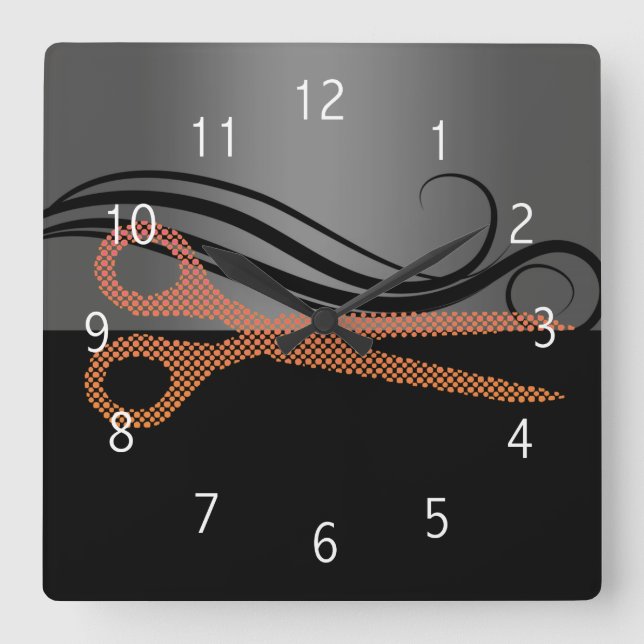 Hair salon clock (Front)