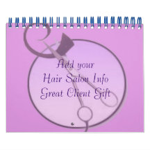 Hair Salon Company Calendars Customers Gift