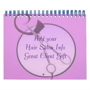 Hair Salon Company Calendars Customers Gift