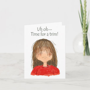 Hair Salon Customer Reminder Relations Hair Cut Card