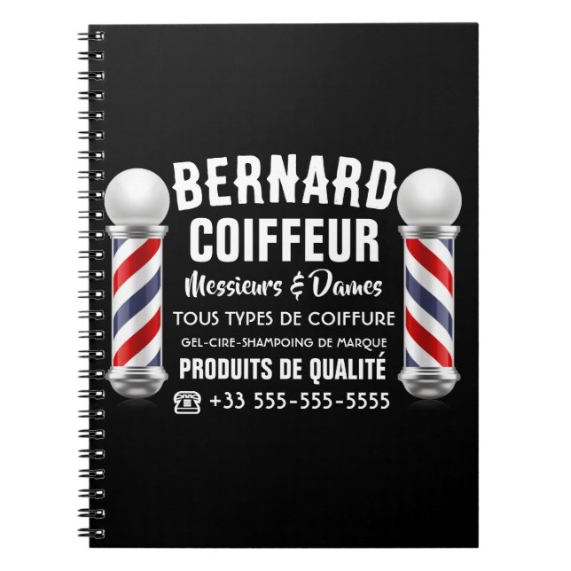 Hair salon decoration notebook (Front)