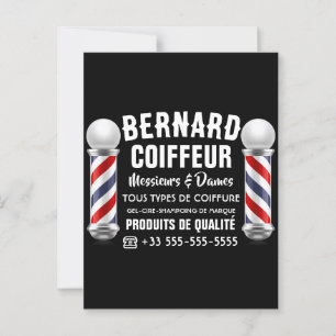 Hair salon decoration postcard