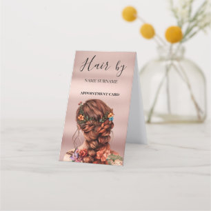 Hair Salon Folded Appointment Card