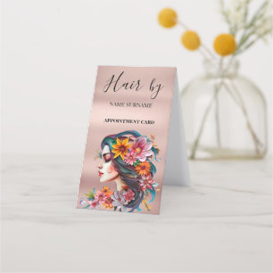 Hair Salon Folded Appointment Card