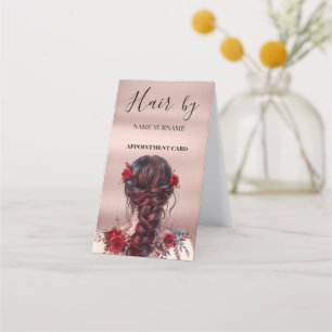 Hair Salon Folded Appointment Card