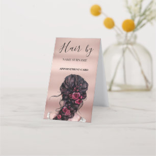 Hair Salon Folded Appointment Card