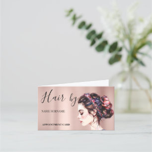 Hair Salon Folded Appointment Card