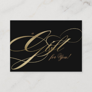 Hair Salon Gift Certificate Black Gold
