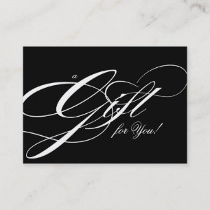 Hair Salon Gift Certificate Black White