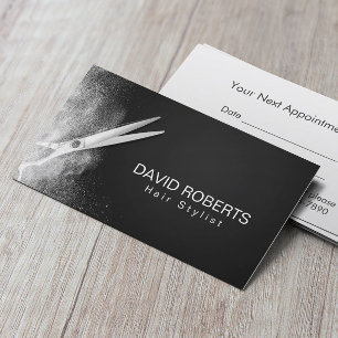 Hair Salon Hairstylist Barber Appointment Card