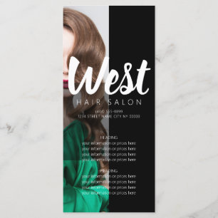 Hair Salon Menu Price List