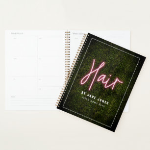 Hair Salon Neon Boxwood Cosmetologist Professional Planner