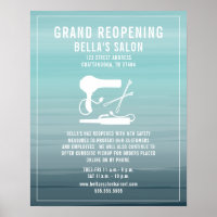 Hair Salon Reopening Covid Safety Aqua Ombre