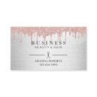 Hair Salon Rose Gold Drips Silver Appointment