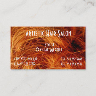 Hair Salon Stylist beauty Business Card