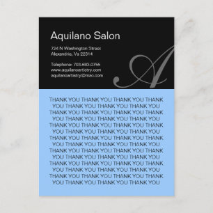 Hair Salon Thank You Postcard