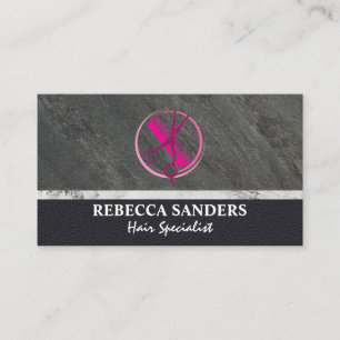 Hair Scissors Salon Logo Business Card