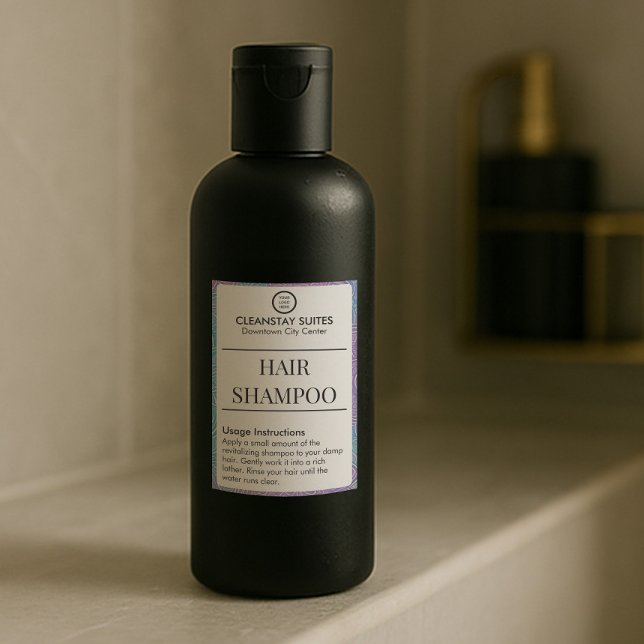 Hair Shampoo Waterproof Amenities Container Label (Creator Uploaded)