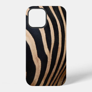 hair skin of zebraskin,animal,background,black,bod iPhone 12 case