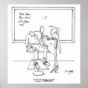 Hair Style Cartoon 1465 Poster