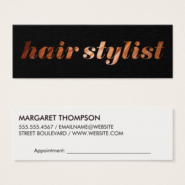 Hair Stylist (Front & Back)