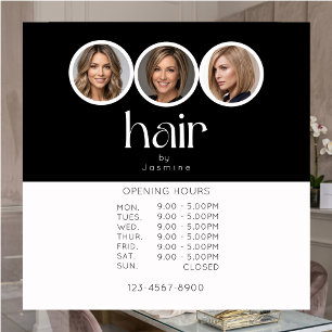 Hair Stylist 3 Photo Opening Hours Black White