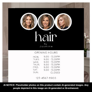 Hair Stylist 3 Photo Opening Hours Black White