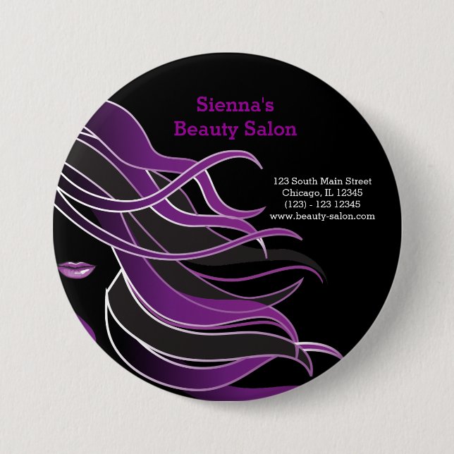 Hair Stylist 7.5 Cm Round Badge (Front)