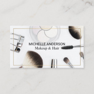 Hair Stylist and Makeup Artist Business Card