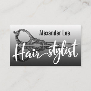 Hair Stylist Antique Scissor Beauty Salon Business Calling Card