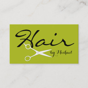 Hair Stylist Appointment - Acid Green Solid Card