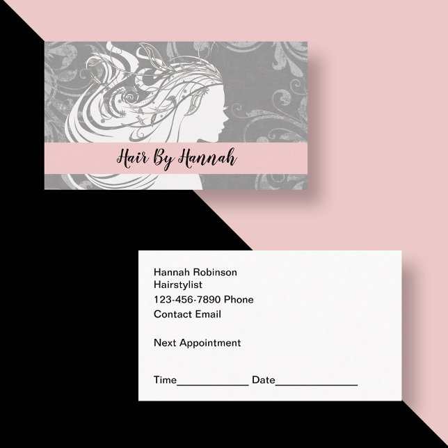 Hair Stylist Appointment Business Cards (Creator Uploaded)