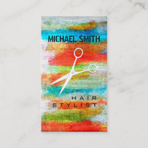 Hair Stylist Appointment Colourful Modern Wood #20