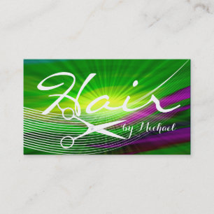 Hair Stylist Appointment - Green Abstract #5