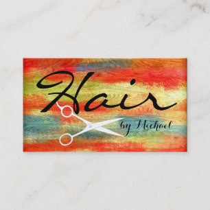 Hair Stylist Appointment Modern Colourful Wood #3