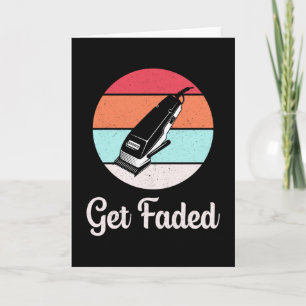 Hair Stylist Barber Hairdresser Get Faded Gift Card