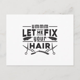 Hair Stylist Barber Scissors Hairdresser Gift Idea Postcard