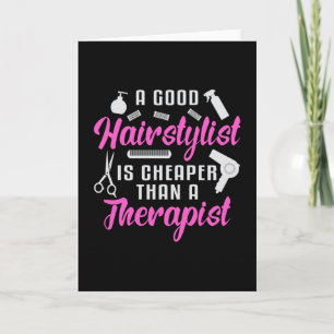 Hair Stylist Barber Scissors Therapy Hair Gift Card